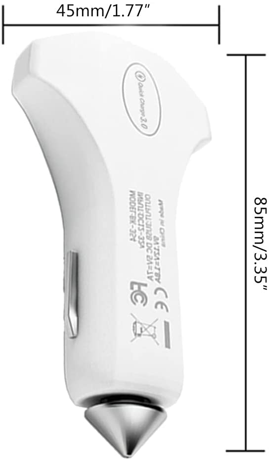 Port Car Smart Charger USB Type-C 12V/7A Fast Charging